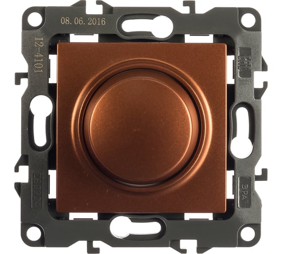 Изображение товара Поворотно-нажимной светорегулятор ЭРА 12410114 400ВА, 230В, IP20 Б0019364