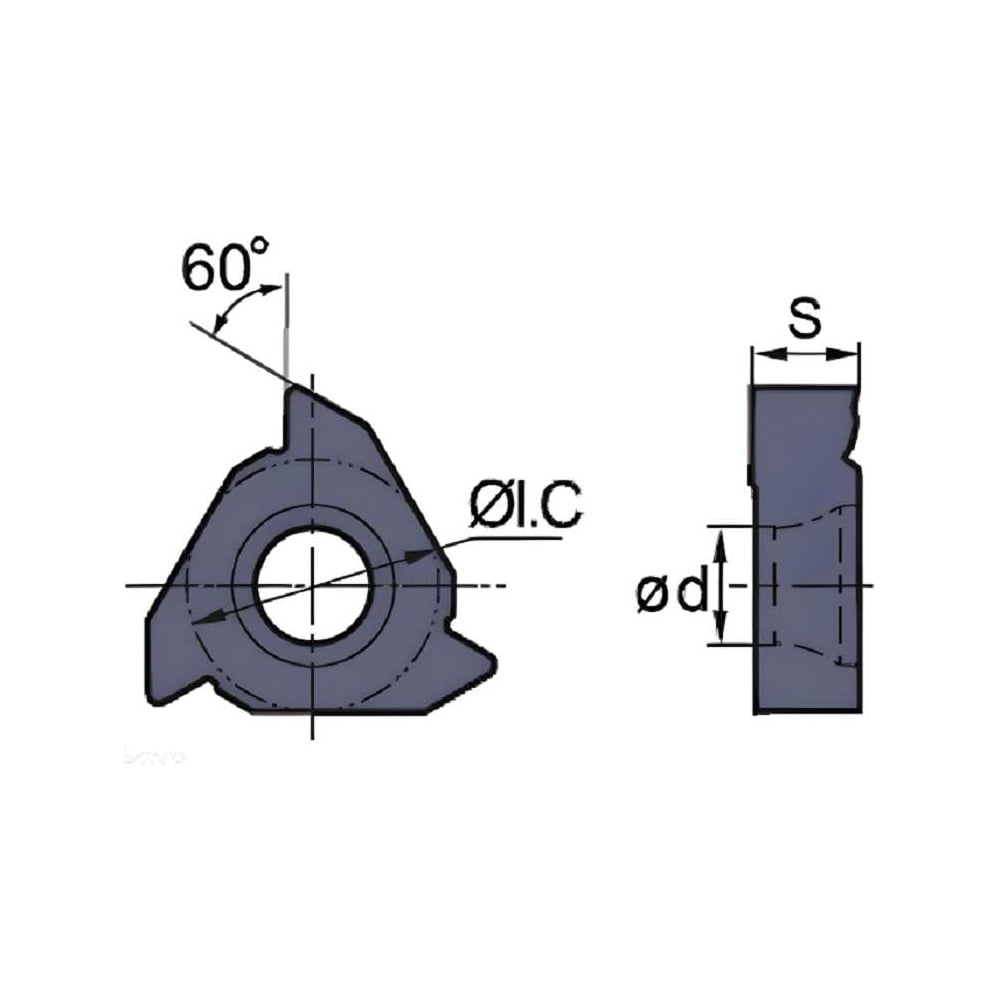 Изображение товара Пластина RT16.01w-1.00gmpb YBG205 ZCC-CT для точной обработки металлов