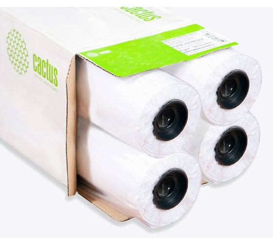 Изображение товара Бумага Cactus Eco CS-LFP80-1067457E-4 42"(A0+), 1067 мм 45.7 м, 80 г/м2, белый CIE 155%, втулка 50.8 мм (2") 1984945