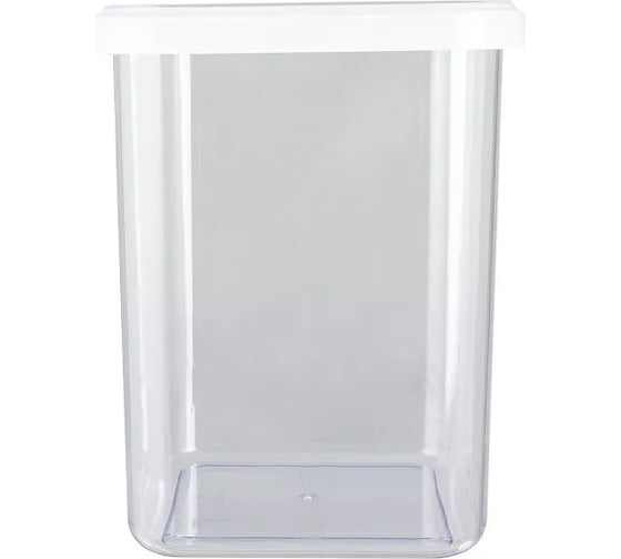 Изображение товара Банка для сыпучих продуктов Полимербыт CUBBO SCANDI 1,2 л, белый 432670800