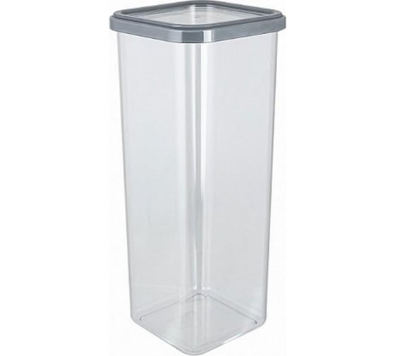 Изображение товара Банка для сыпучих продуктов Полимербыт CUBBO SCANDI 2,2 л, серый 432680500