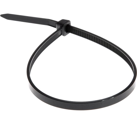 Изображение товара Нейлоновая кабельная стяжка REXANT 350x4,8мм, черная 100 шт/уп 07-0351