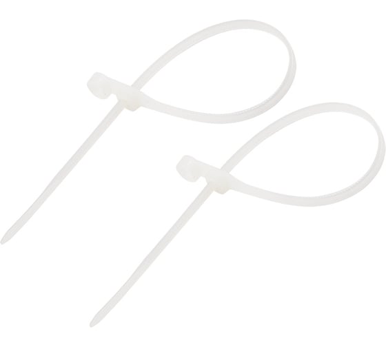 Изображение товара Нейлоновая стяжка под винт REXANT 200x4,3мм, белая 100 шт/уп 07-0204