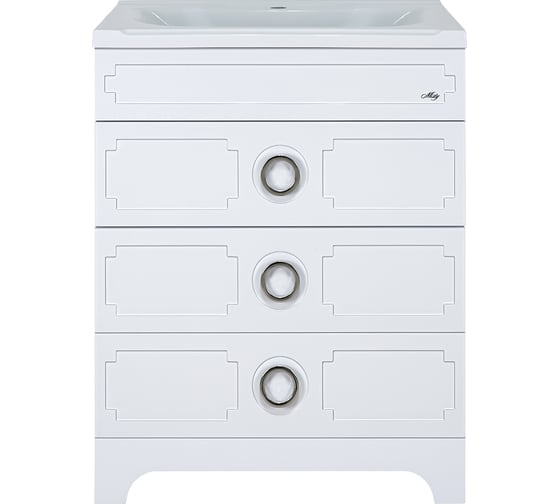 Изображение товара Тумба с раковиной Misty лейла 60 белая УТ000011634