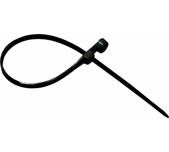 Изображение товара Нейлоновая стяжка под винт REXANT 150x3,6мм, черная 100 шт/уп 07-0155