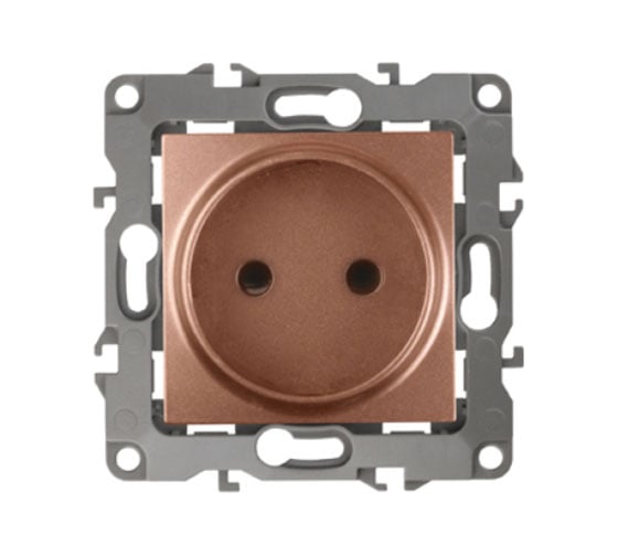 Изображение товара Розетка ЭРА 12210514 2P, 16A, 250В, IP20, Эра12, медь Б0019337