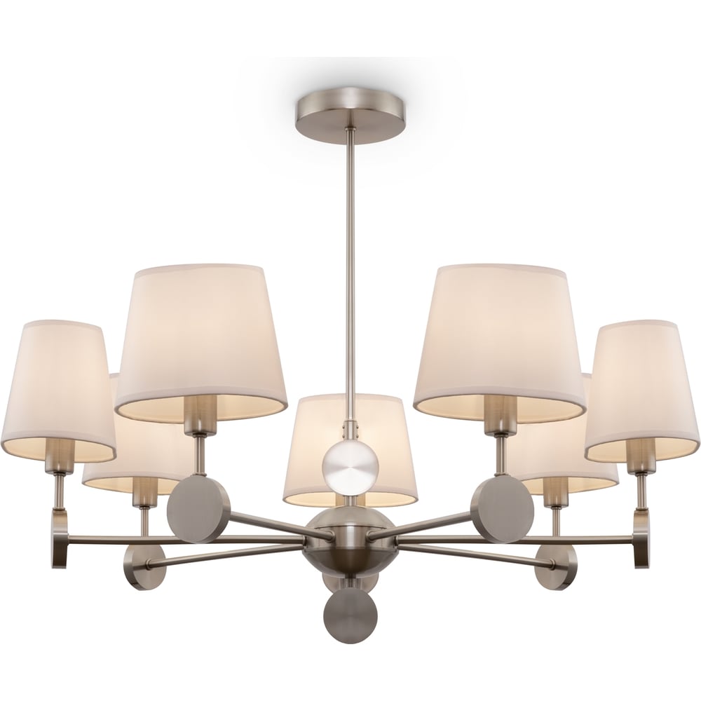 Изображение товара Люстра Freya Soho 7xe14x40w никель текстиль модерн