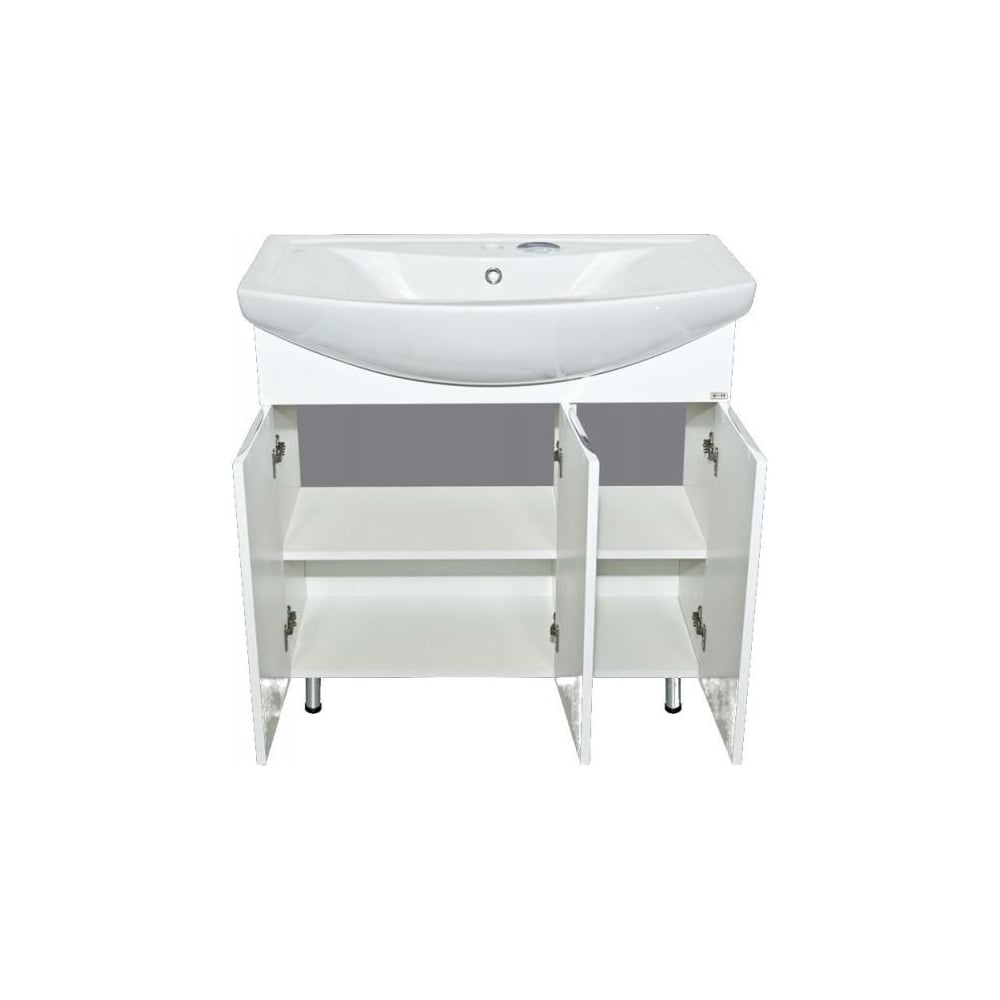 Изображение товара Тумба с раковиной Misty лаванда 105 белая современная ванная комната