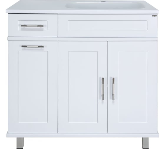 Изображение товара Тумба с раковиной Misty купер 90, белая УТ000011592