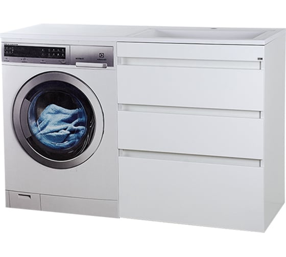 Изображение товара Тумба под стиральную машину Misty Фостер 70 3 ящика, правая УТ000008405