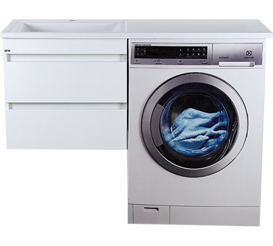 Изображение товара Тумба под стиральную машину Misty Фостер 55 2 ящика, левая УТ000008236