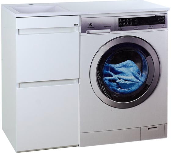 Изображение товара Тумба под стиральную машину Misty Фостер 40 2 ящика, левая УТ000008417