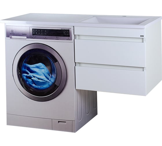 Изображение товара Тумба под стиральную машину Misty Фостер 55 2 ящика, правая УТ000008235