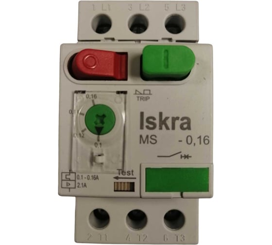 Изображение товара Автомат защиты двигателя iskra MS25-0,16 УТ-00025319