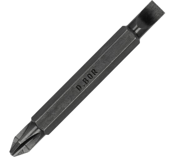 Изображение товара Биты намагниченные двухсторонние MAGNETIC (10 шт; Ph2-Sl5.5; 60 мм) D.BOR D-MA-P2SL55-060-010