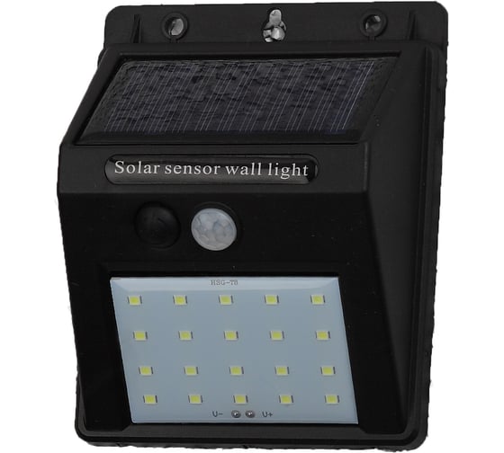 Изображение товара Фасадный светильник с датчиком движения, на солнечной батарее ЭРА ERAFS06404 Б0044244