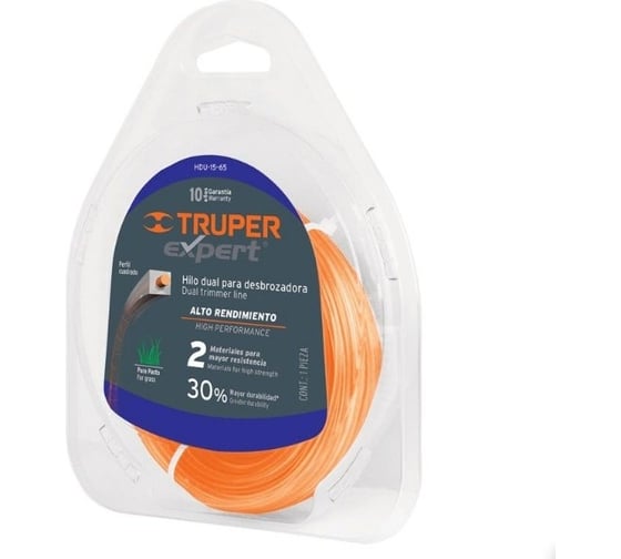 Изображение товара Леска (2 мм х 15м) для триммеров HDU-15-80 Truper 15957