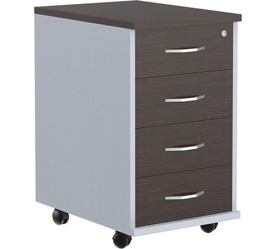 Изображение товара Подкатная тумба SKYLAND тм-4.а imago венге магия/металлик, 412x450x708 мм 00-07125452