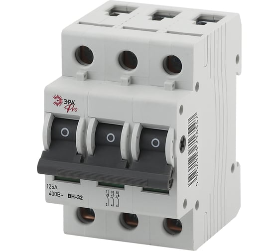 Изображение товара Выключатель нагрузки ЭРА Pro NO902166 ВН32, 3P, 125A Б0036876