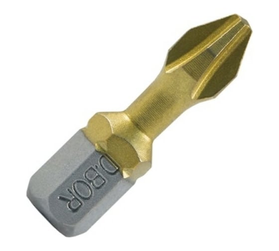 Изображение товара Биты фрезерованные TiN-half (10 шт; Ph3; 25 мм) D.BOR D-THT-PH03-025-010