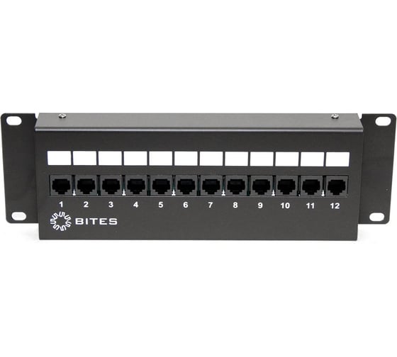 Изображение товара Патч-панель 5Bites utp 5e 12p front dual idc 2u l=287mm wall PPU55-08W