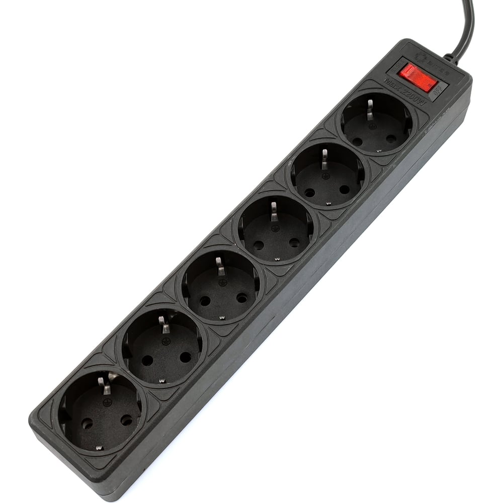 Изображение товара Сетевой фильтр 5Bites garda 6s 3м черный защита от перенапряжений