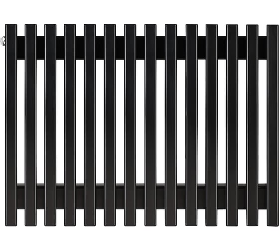 Изображение товара Вертикальный радиатор c боковым подключением, ARBIOLA Compact H 600-63-14 HWN, RAL 9005 матовый черный 303896
