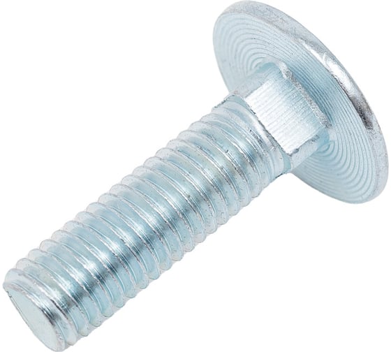 Изображение товара Болт мебельный КРЕП-КОМП цинк DIN603 10х35 пр.5,8 80шт бм1035ф