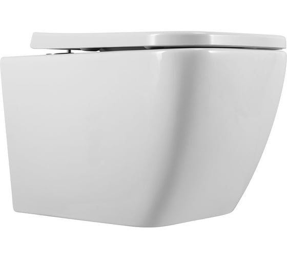 Изображение товара Подвесной безободковый унитаз Art&Max MAXIMA с сиденьем в комплекте AM010CHR/AM2032SC