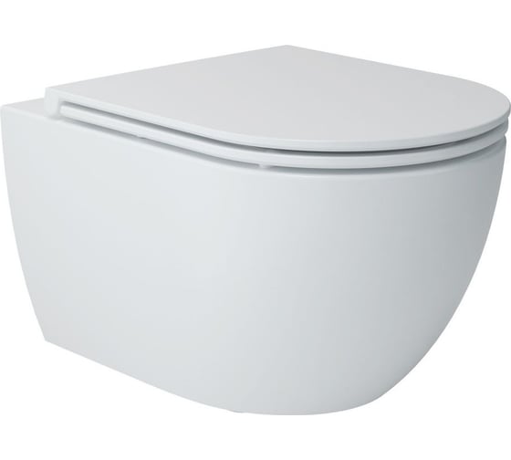 Изображение товара Подвесной безободковый унитаз Art&Max TORINO с вихревым смывом, с сиденьем в комплекте AM823-V/SC