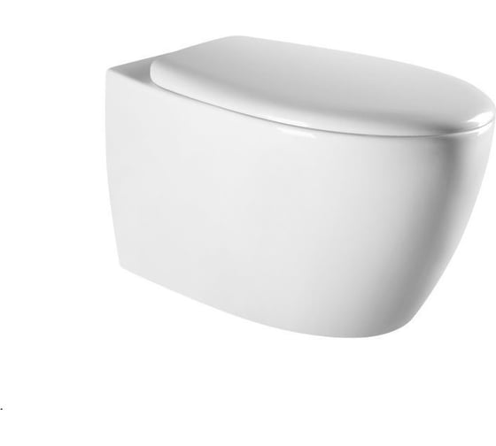 Изображение товара Подвесной безободковый унитаз Art&Max IMOLA с сиденьем в комплекте AM217CHR/SC