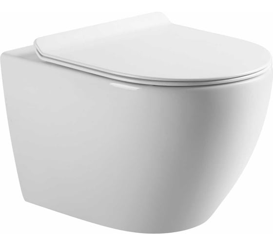 Изображение товара Подвесной безободковый унитаз Art&Max BIANCHI с сиденьем в комплекте AM9311CHR/SC