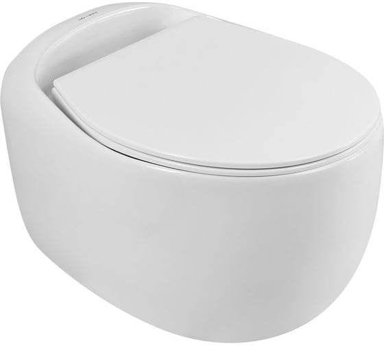 Изображение товара Подвесной безободковый унитаз Art&Max FORLI с сиденьем в комплекте AM020CHR/SC