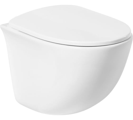 Изображение товара Подвесной безободковый унитаз Art&Max PESCARA с сиденьем в комплекте AM016CHR/SC