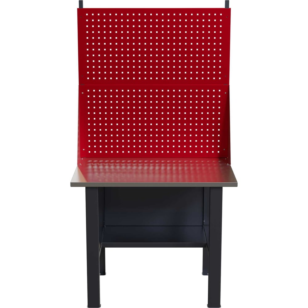 Изображение товара Профессиональный стол верстак IRONMEBEL Worky WK 1000 с двумя экранами серый