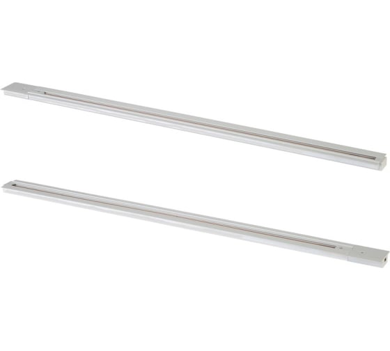 Изображение товара Однофазный встраиваемый шинопровод с питанием и заглушкой Crystal lux CLT 0.121 01 L2000 WH