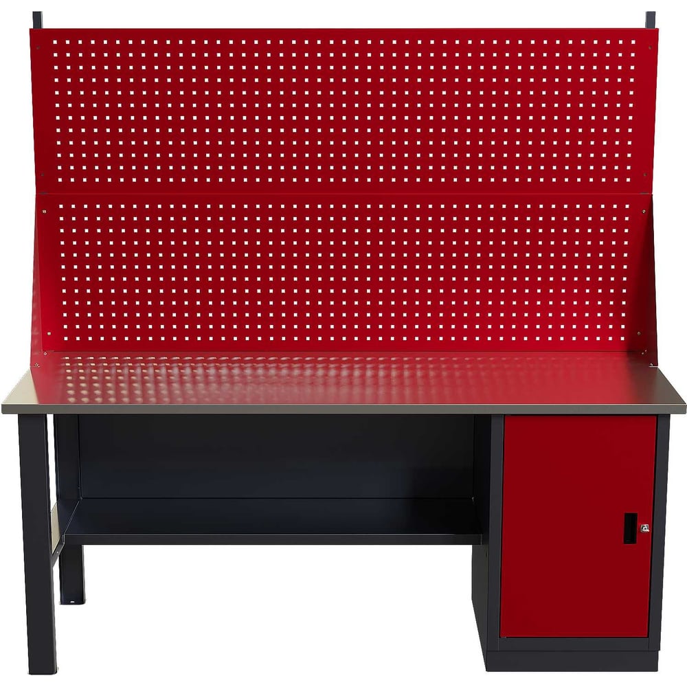 Изображение товара Профессиональный слесарный верстак IRONMEBEL worky wk-0 1900 с двойным экраном