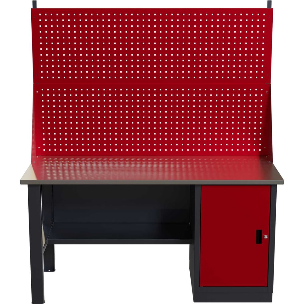 Изображение товара Слесарный верстак IRONMEBEL worky wk-0 1600 с двойным экраном