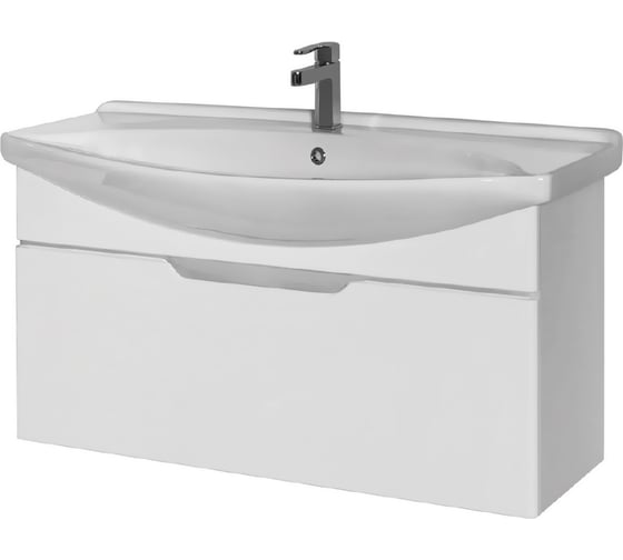 Изображение товара Тумба Dreja eco Laguna 105 NEW, белый лак, 1 ящик 99.0104