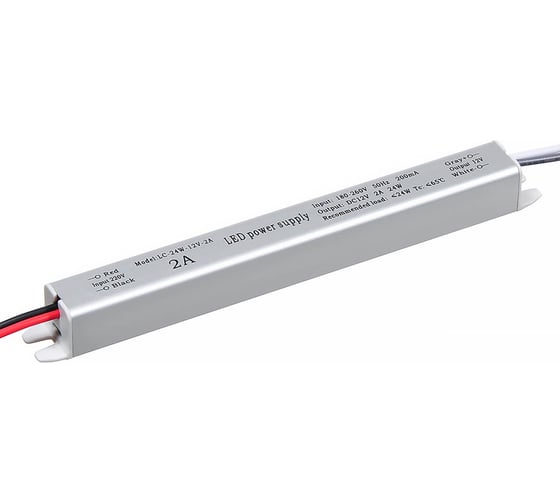 Изображение товара Блок питания LEDCRAFT LC-K25W-12V 2 А карандаш 172x18x18 418010008