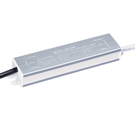 Изображение товара Блок питания LEDCRAFT LC-WP-25W-24V IP67 1 A 140x30x20 418020028