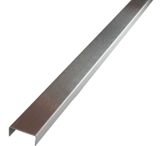 Изображение товара Бордюр-вставка из нержавеющей стали РУССКИЙ ПРОФИЛЬ сатин рпн-23 25x10с 2,7м 4680427117336