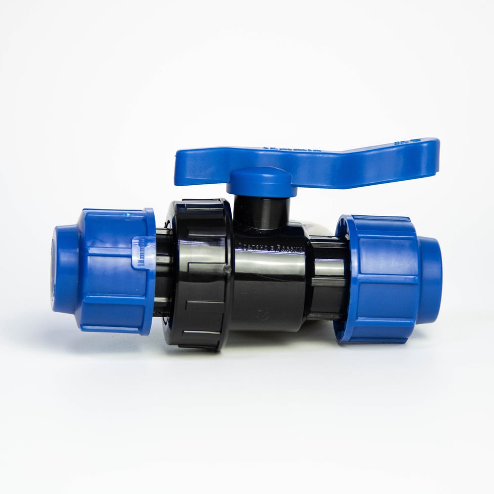 Изображение товара Кран компрессионный для ПЭ труб LAMMIN 20 Lm34111020020