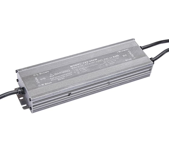 Изображение товара Блок питания LEDCRAFT LC-WP-400W-24V IP67 16.6 A 255x76x35 418020036