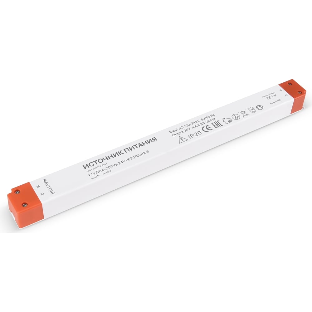 Изображение товара MAYTONI PSL004 24В 200Вт IP20 - стабилизированный блок питания для светодиодов