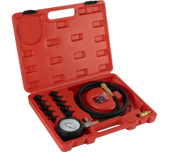 Изображение товара Тестер давления масла в двигателе WIEDERKRAFT c адаптерами, 12 предметов WDK-214318