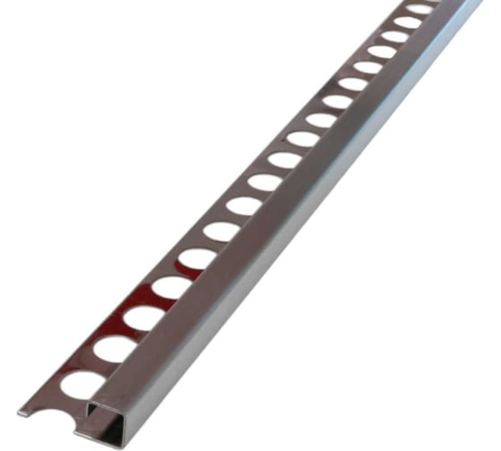 Изображение товара Внешний профиль для плитки из нержавеющей стали РУССКИЙ ПРОФИЛЬ сатин РПН-04 10С 2,7м 4680427115912