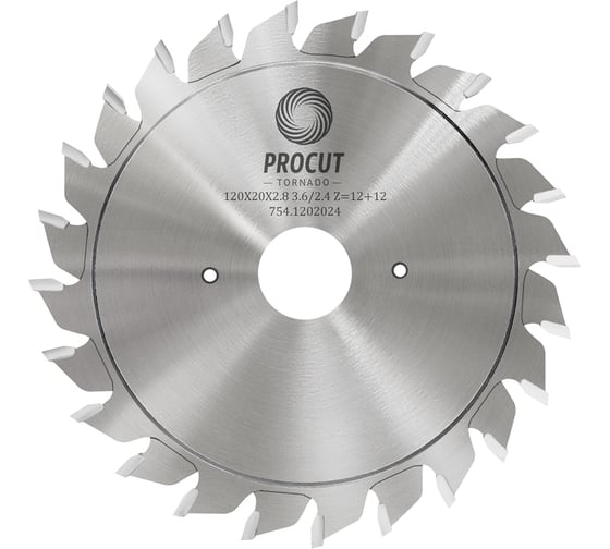 Изображение товара Диск подрезной составной (120x20x2.8/3.6/p=2.4 12+12 PROCUT 754.1202024