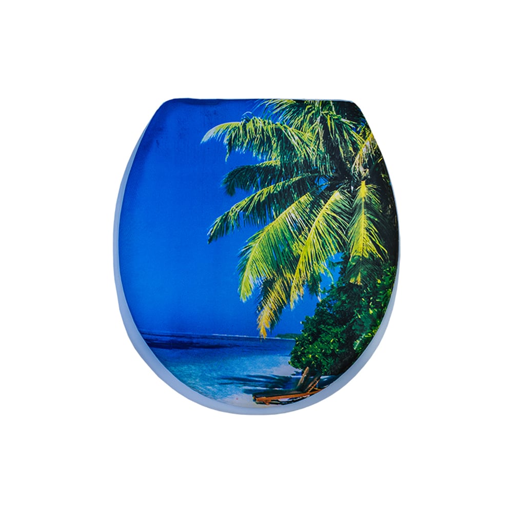 Изображение товара Мягкое сиденье для унитаза Сантис релакс 025437, овальное, белое, комфортное