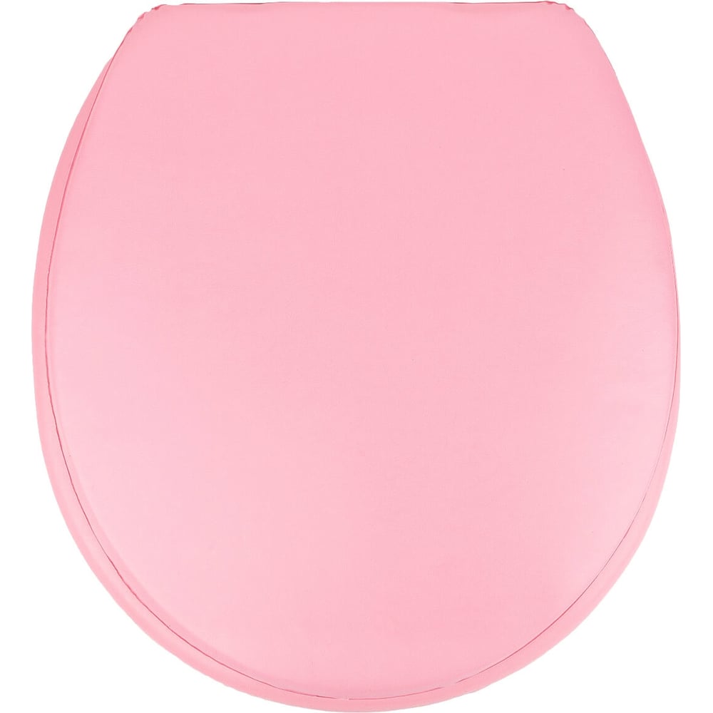 Изображение товара Мягкое овальное розовое сиденье для унитаза Сантис 037420
